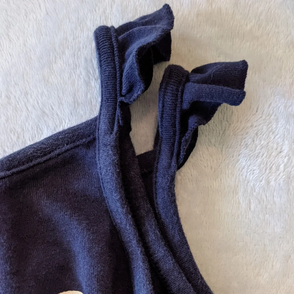 Gymboree Navy Nautical Tank Embellished 